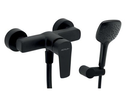 Novaservis Metalia 58 ECO sprchová nástěnná baterie 150 mm černá 58061,5