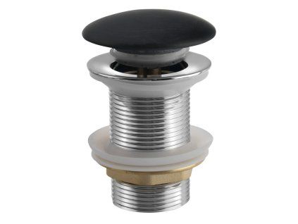 Sapho umyvadlová výpust 5/4“ click-clack zátka černá 2401-931