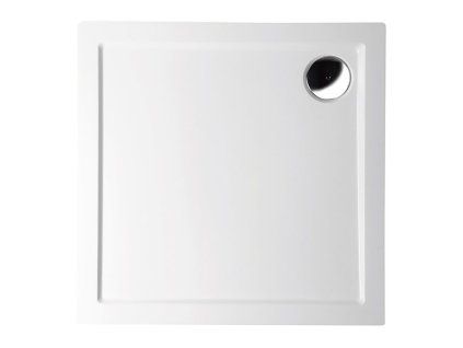 Polysan Aura sprchová vanička 90 x 90 m  litý mramor bílá  litý mramor