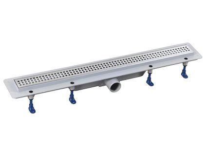 Polysan Indy sprchový kanálek s nerezovým roštem 71 x 12,2 x 6,5 cm nerez 73641