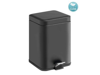 Gedy Argenta odpadkový koš 5l Soft Close černá 230914
