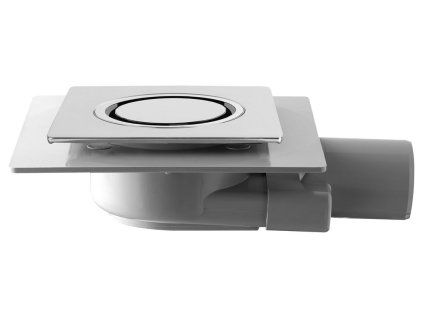Omp Tea Tirana podlahová vpust boční 100 x 100 mm chrom 2665.295.8