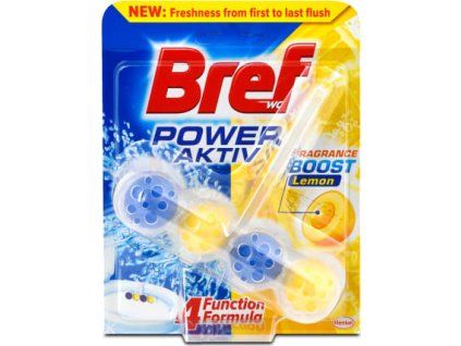 Bref Power Aktiv WC blok v kuličkách citron 50g 104001C