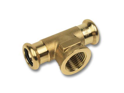 Sanha Purapress 8130G T-kus vnitřní závit lisovací Cu voda 35x1/2"x35 mm 181303512