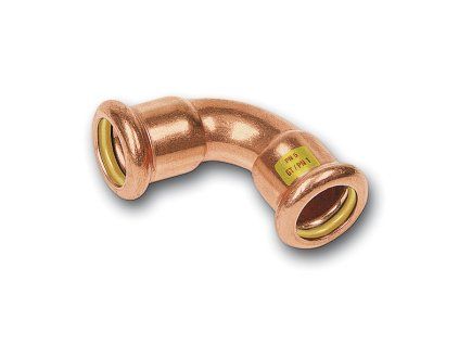 Sanha Press Gas 10002A oblouk lisovací Cu plyn 90° 18 mm FF 110002A18