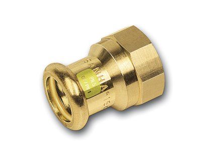 Sanha Press Gas 11270G přechod vnitřní lisovací Cu plyn 22x1" 111270221