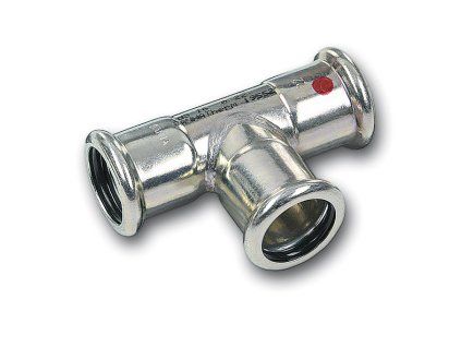 Sanha Therm 24130 T-kus lisovací uhlíková ocel 22 mm 12413022