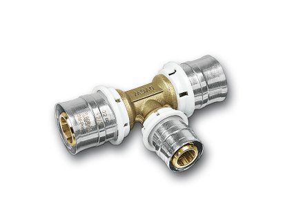 Sanha 3fit Press 25130 T-kus lisovací Cu topení 32 mm 32513032