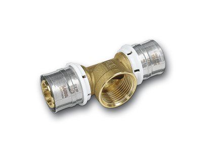 Sanha 3fit Press 25130G T-kus vnitřní závit lisovací Cu topení 26x1/2"x20 mm 325130261220