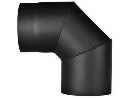 Koleno kouřové 180/90° 1,5mm černé 654413