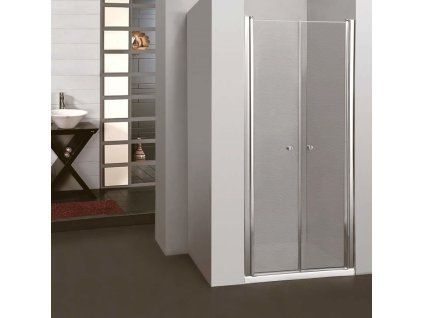 5275 7 sprchove dvere do niky saloon 95 cm vyska 195 cm matne sklo bezpecnostni tvrzene