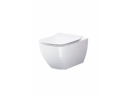 CERSANIT B245 Virgo set mísa závěsná Clean On se sedátkem slim duro S701-427