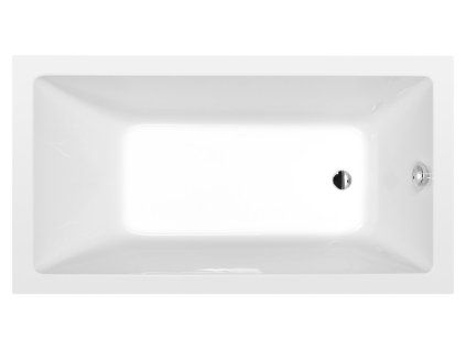 Polysan NOEMI obdélníková vana 160 x 80 x 39 cm bílá 71722