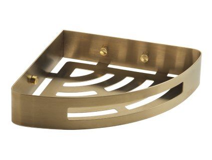 Gedy SMART rohová police do sprchy, 210 x 45 x 210 mm zlato mat 247988