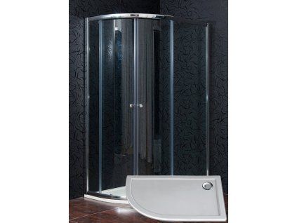 4706 12 sprchovy kout ctvrtkruhovy obelnik klasik 120 x 90 cm chinchilla sklo s vanickou z liteho mramoru stone prave provedeni