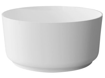 Polysan Estatis vana kulatá volně stojící 110 x 51 cm litý mramor bílá mat 93868