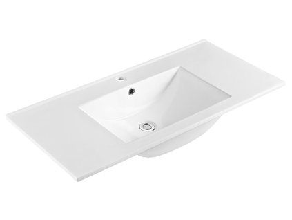 Sapho Slim keramické umyvadlo 100 x 46 cm nábytkové s otvorem pro baterii bílá 1601-100