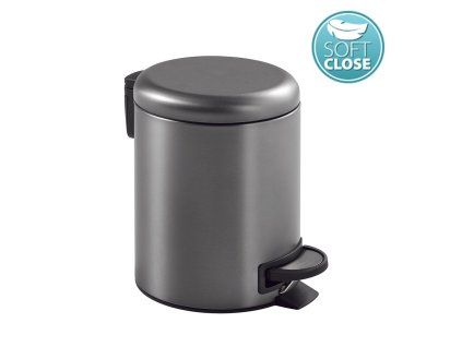 Gedy Potty odpadkový koš 3l Soft Close šedá 320981