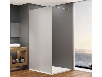 Bruckner Spitza walk-in sprchová zástěna 90 x 200 cm chrom matné sklo 750.092.1