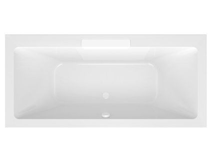 Polysan Cascata obdélníková vana 185 x 85 cm kaskáda bílá akrylát bílá 73836.101