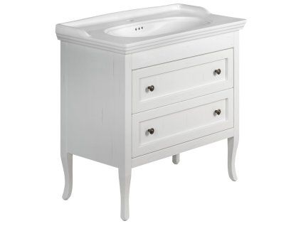 Sapho Retro koupelnová skříňka pod umyvadlo 83,5 x 80 x 43 cm masiv dřevo starobílá 1631