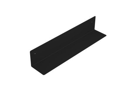 Aqualine koupelnová police 49,8 x 9,5 x 9,5 cm černá mat 33217