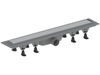 Polysan Flido podlahový žlab s nerezovým roštem i pro dlažbu 710 mm plast DN50 73672
