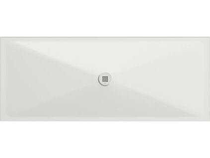 GSI Extra Flat obdélníková sprchová vanička 200 x 80 x 2 cm keramika bílá mat 46200809