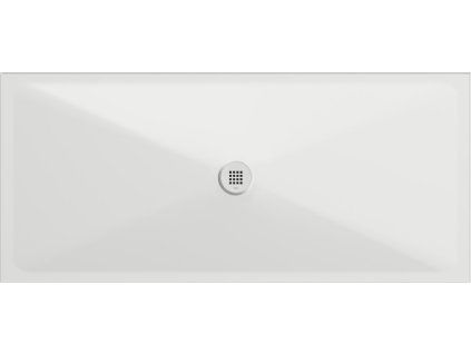 GSI Extra Flat obdélníková sprchová vanička 180 x 80 x 2 cm keramika bílá mat 46180809