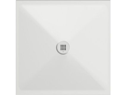 GSI Extra Flat čtvercová sprchová vanička 90 x 90 x 2 cm keramika bílá mat 46090909
