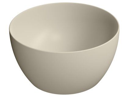 GSI Pura umyvadlo na desku 42 x 22 cm bez otoru pro baterii bez přepadu keramické creta mat béžová 885208