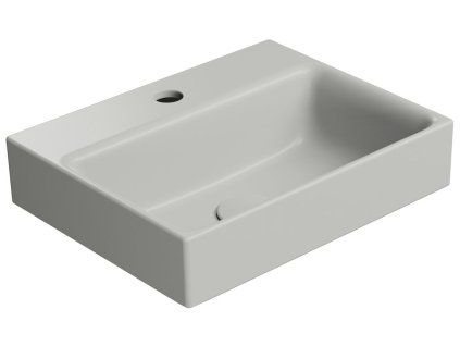 GSI Nubes umyvadlo 40 x 32 cm s otvorem pro baterii bez přepadu keramické cenere mat šedá 9684117