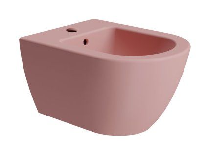 GSI Pura bidet závěsný 36 x 50 cm keramika blush mat růžová 8864124