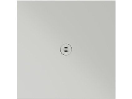 GSI Extra Flat čtvercová sprchová vanička 100 x 100 x 2 cm keramika cenere mat šedá 46101017