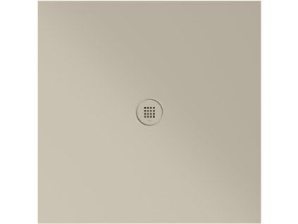GSI Extra Flat čtvercová sprchová vanička 100 x 100 x 2 cm keramika creta mat béžová 46101008