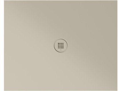 GSI Extra Flat obdélníková sprchová vanička 100 x 80 x 2 cm keramika creta mat béžová 46100808