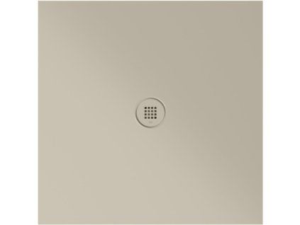 GSI Extra Flat čtvercová sprchová vanička 90 x 90 x 2 cm keramika creta mat béžová 46090908