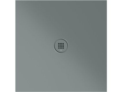 GSI Extra Flat čtvercová sprchová vanička 80 x 80 x 2 cm keramika agave mat zelená 46080804