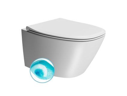 GSI Modo závěsná wc mísa 37 x 54 cm Swirlflush keramika bílá dual-mat 841509