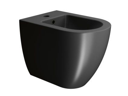 GSI Pura Big bidet stojící 36 x 55 cm keramika černá mat 8872126