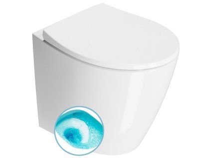 GSI Modo wc mísa stojící 37 x 52 cm Swirlflush spodní zadní odpad keramika ExtraGlaze bílá 981011