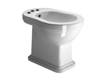 GSI Classic bidet 37 x 54 cm 3 otvory pro baterii keramika bílá ExtraGlaze