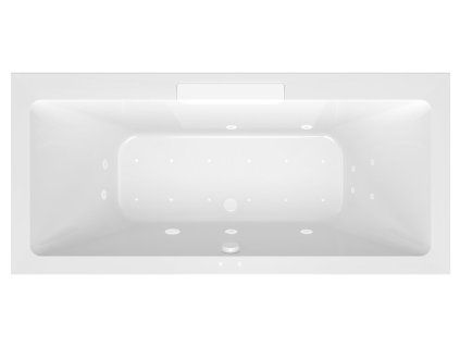 Polysan Cascata hydromasážní vana obdélníková 185 x 85 x 45 cm kaskáda bílá Active Hydro-Air akrylát bílá 73836.101.2020