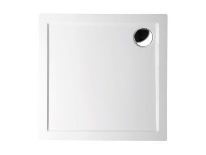Polysan AURA čtvercová sprchová vanička 70 x 70 cm litý mramor bílá 41651