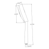 Sapho 1204-05 ruční sprcha 247 x 110 mm chrom