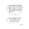 Polysan Versys L 160 x 85 cm vana asymetrická akrylátová levá 14611