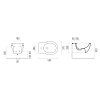Sapho Classic 8765111 bidet závěsný 55 x 37 cm