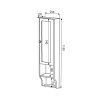 Sapho Retro 1700 skříňka k zrcadlu 25 x 115 cm buk levá