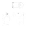 Aqualine 1205-33 držák sprchy  plast/chrom