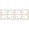 Polysan FLEXIA 90 x 90 x 3 cm 71546 sprchová vanička s možností úpravy rozměru